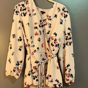 Ann Taylor Peplum Wrap Top